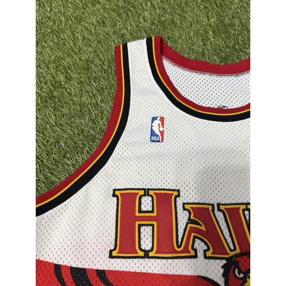 VTG Rare 1994-95 Atlanta Hawks Ken Norman #5 Game Issued Sewn MiUSA Jersey 44+3 main image 7